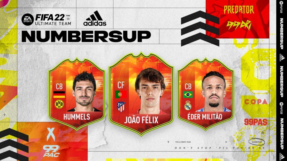 The best players of the FIFA 22 adidas Numbersup promo